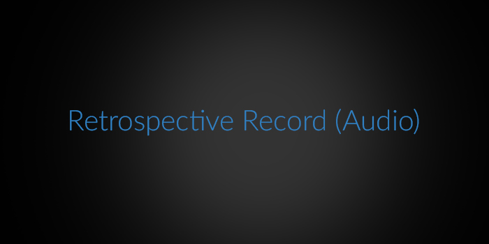 Retrospective Record (Audio) screenshot