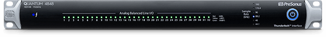 PreSonus Quantum 4848 front view. Click for larger image.