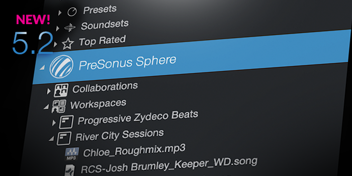 PreSonus Sphere Integration screenshot